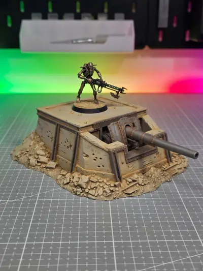 Defensive Canon Bunker - Grimdark Wargame Terrain