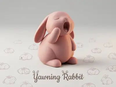 🐰🥱💤Yawning Rabbit💤🥱🐰