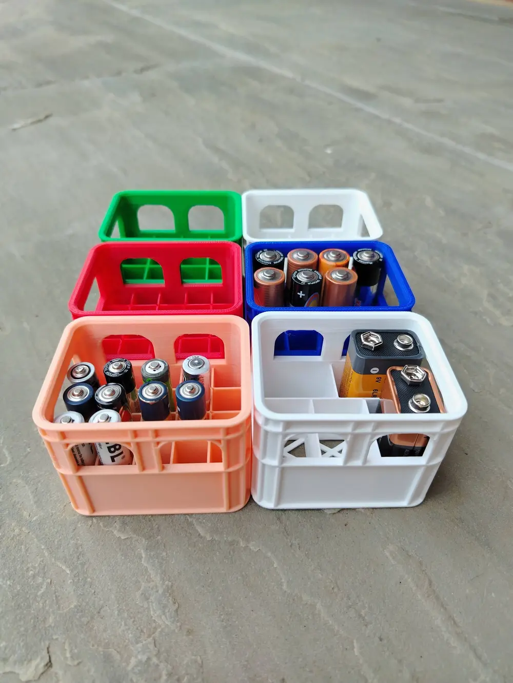 AA and AAA battery Crates