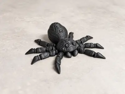 Articulated Mecha Spider, 3D Printed Flexi Toy