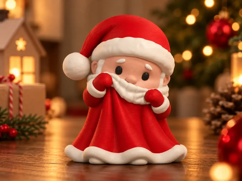 Shy Little Santa | Cute Christmas Mini