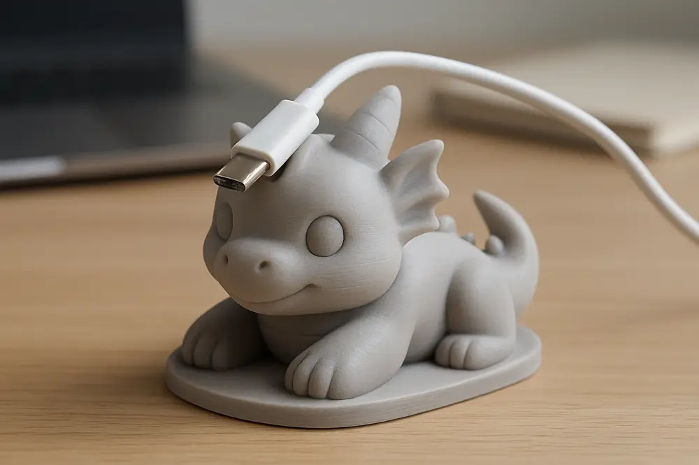 Chibi Dragon Cable Holder