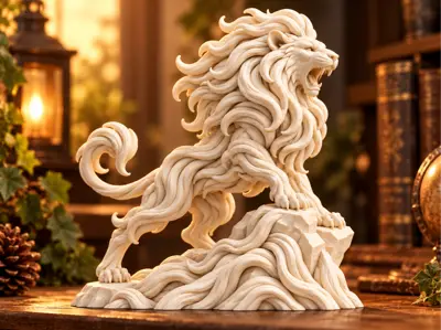 Majestic Strata Lion | Detailed King of the Wild