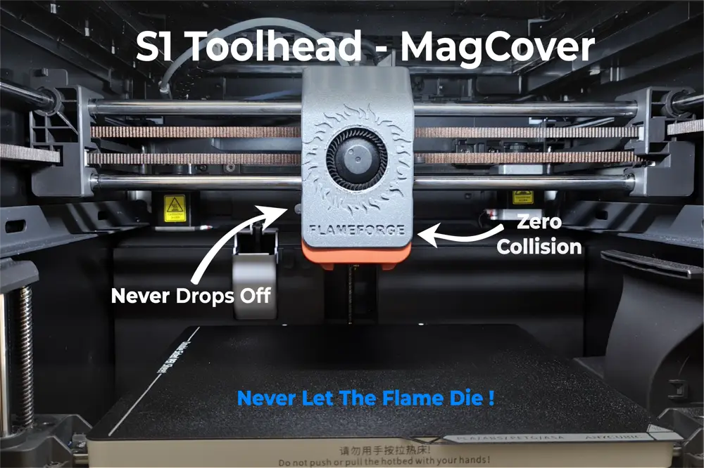 Anycubic Kobra S1 - Magnetic Toolhead Cover - Flameforge