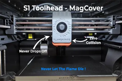 Anycubic Kobra S1 - Magnetic Toolhead Cover - Flameforge