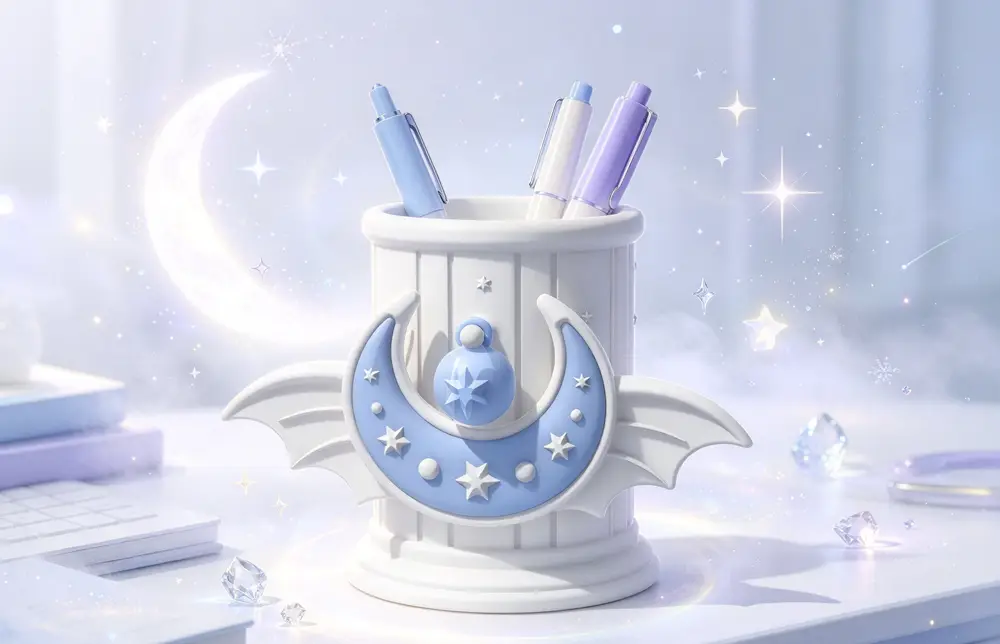 星月翅膀笔筒收纳