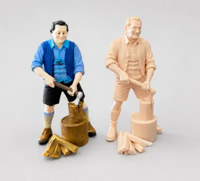 bayerischer Holzarbeiter, geeignet für die LGB-Gartenbahn (Maßstab ca. 1:22,5)