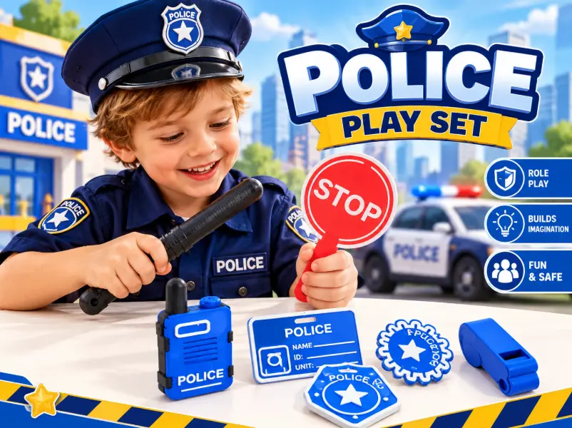 Little Police Officer – 7-Piece Play Set
