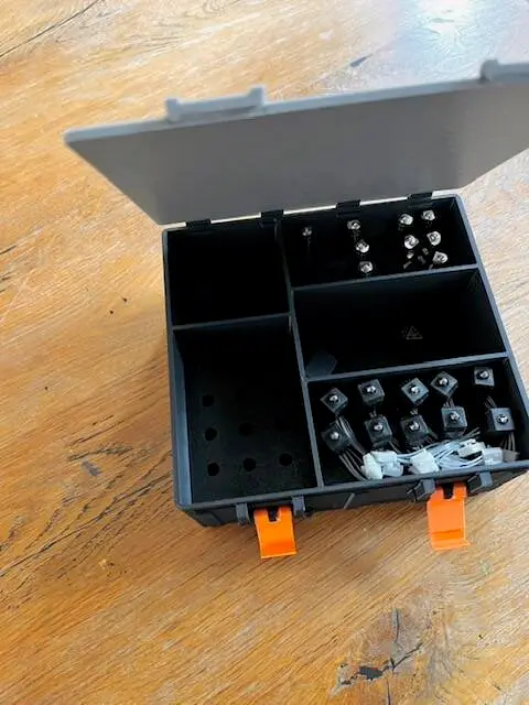 ModuSlide Hotend Box – Compact Storage Case with Lid & Snap Lock