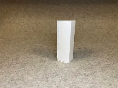 Dollhouse refrigerator miniature house fridge 1:18