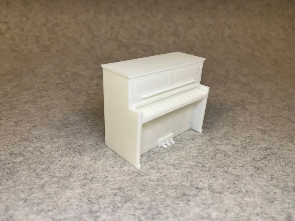 Dollhouse piano miniature house 1:18