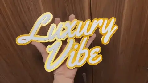 Luxury Vibe sign plaque