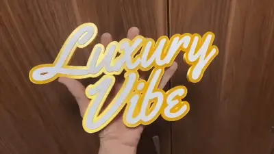 Luxury Vibe sign plaque