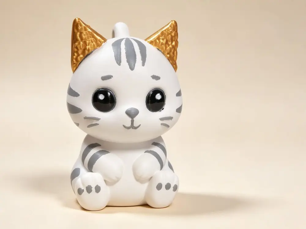 Bugle-Ears Cat Keychain