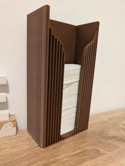 Modern minimalist tissue holder