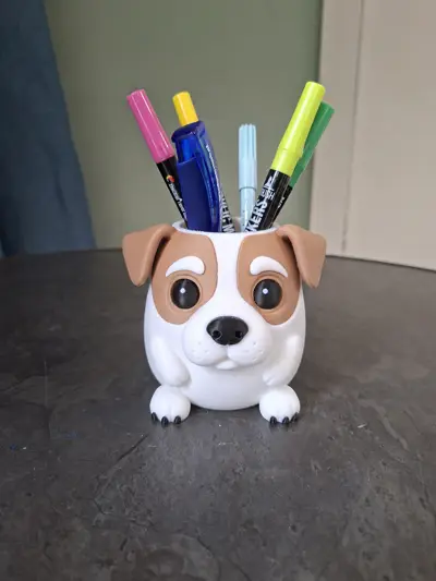 Cute Jack Russell Pen Holder
