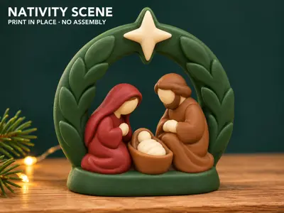 Nativity Scene Minimal Design