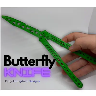 Butterfly Knife Trainer | Print in Place!
