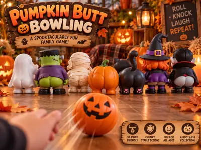 Pumpkin Butt Bowling
