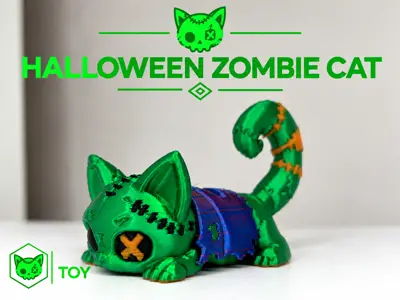 halloween zombie cat-cat toy decor