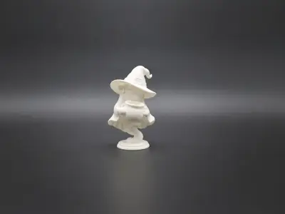 Little Boo Witch – Chibi Ghost with Cauldron