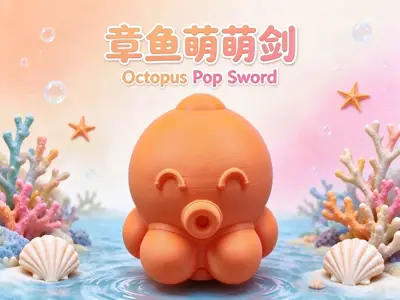章鱼伸缩剑 一体打印