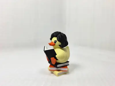 Female Bookworm Duck, Cruise Car Duck, Reading