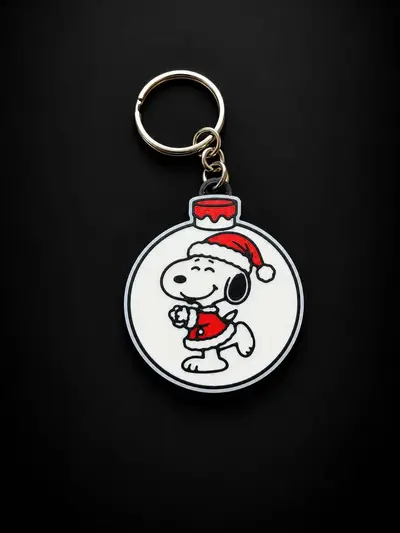 Snoopy Christmas Keychain