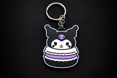KUROMI MACARON KEYCHAIN!