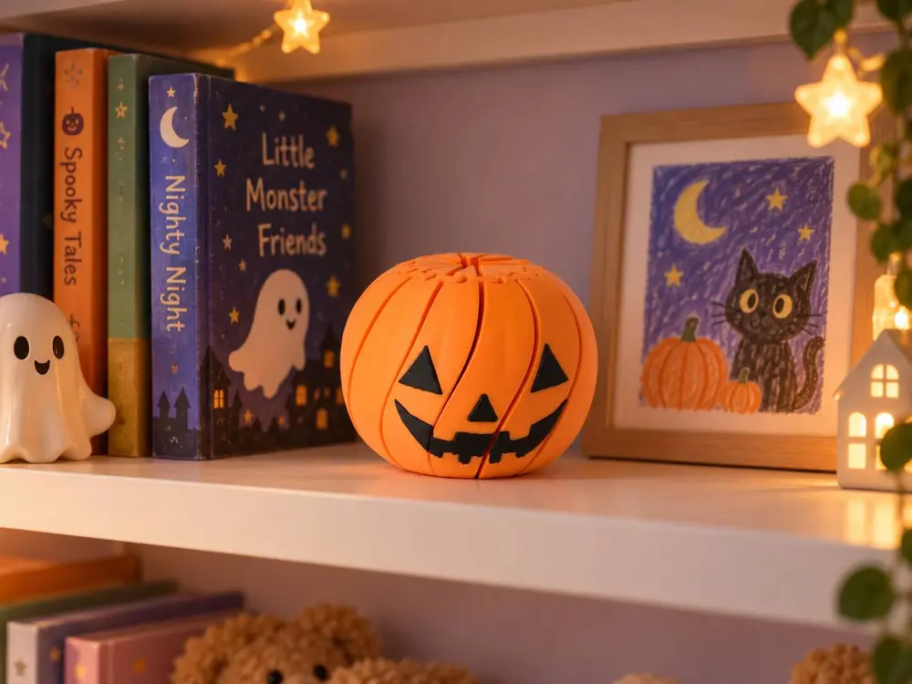 Twisty Pumpkin Ball – Halloween Flexi Toy