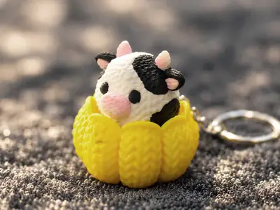 Crochet Cow Press Fidget Clicker