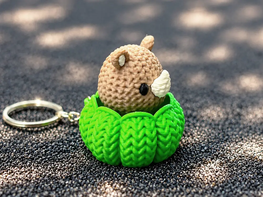 Crochet Rhino Press Fidget Clicker