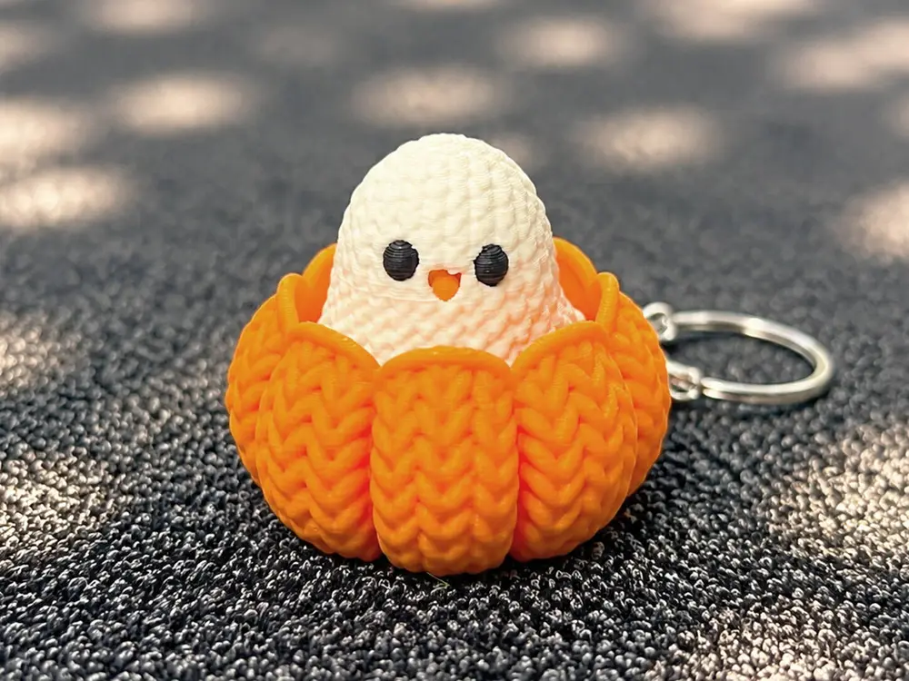 Crochet Ghost Press Fidget Clicker