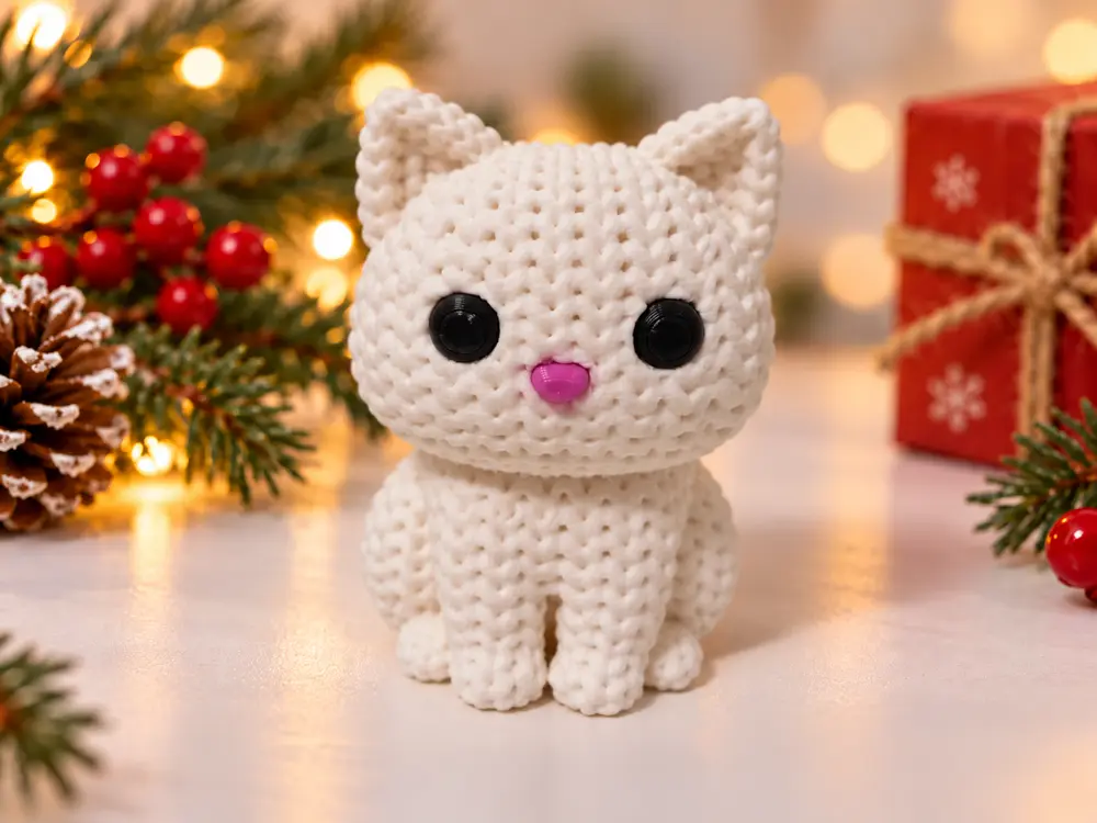Knitted Sweet Cat - no AMS, no Glue