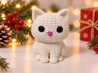 Knitted Sweet Cat - no AMS, no Glue