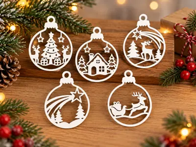 Christmas Baubles – 5 Festive Ornaments