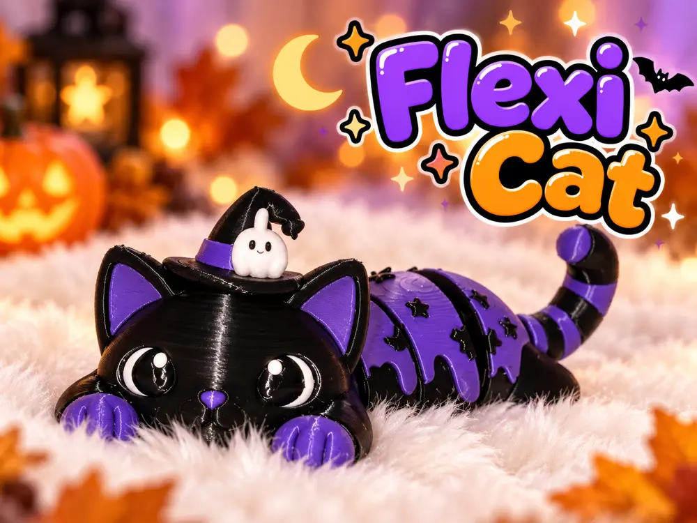 Articulated Halloween Cat