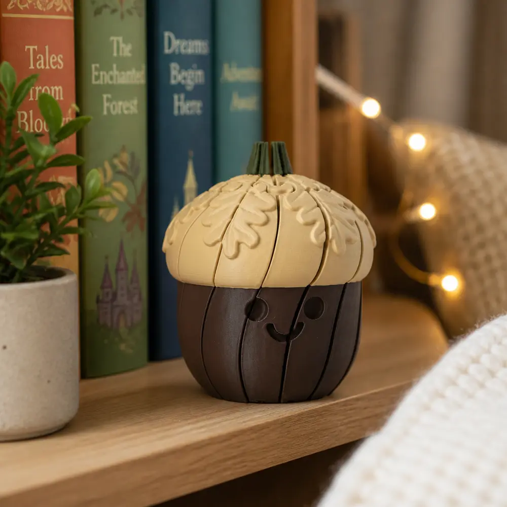 Cute Twistyball Acorn – Autumn Flexi Fidget Toy
