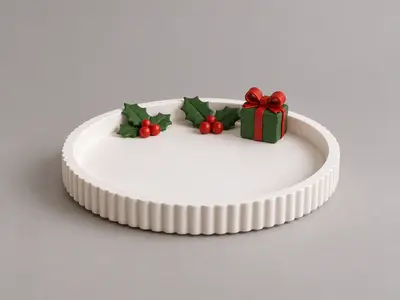 Christmas Tray | Festive Holiday Decoration