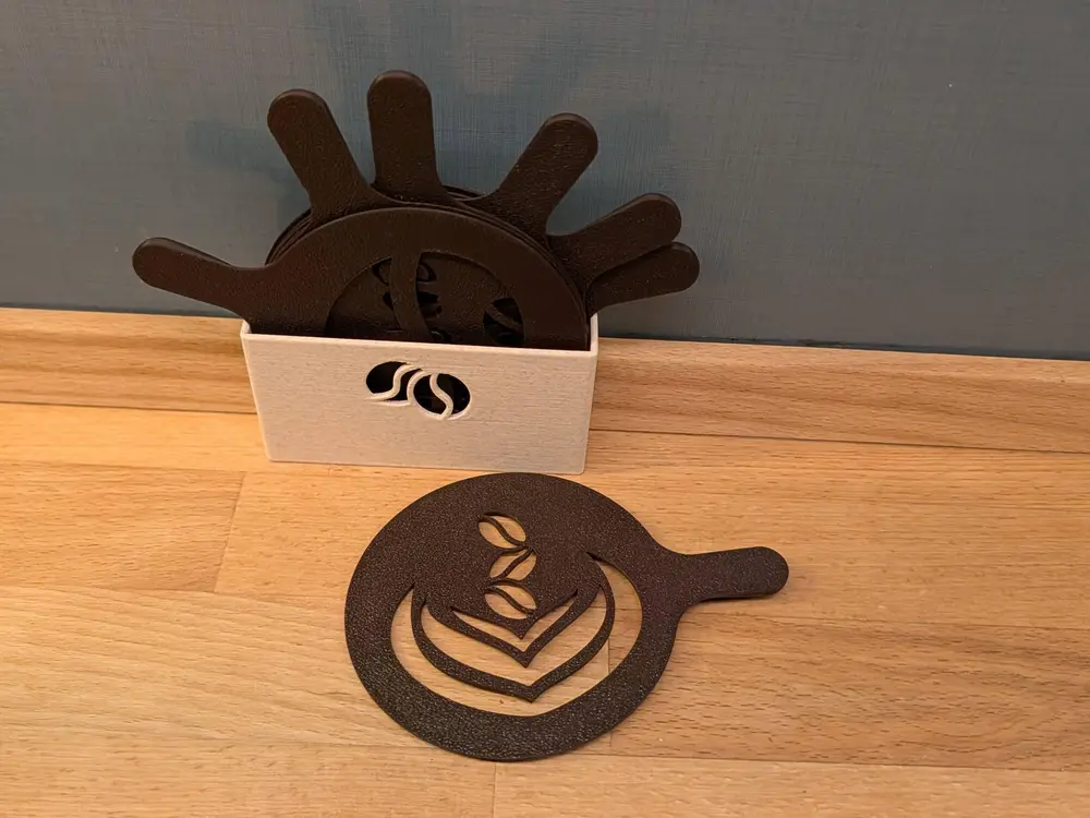 Coffee Latte Art Template - Storage box
