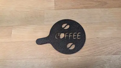 Coffee Latte Art Template - coffee