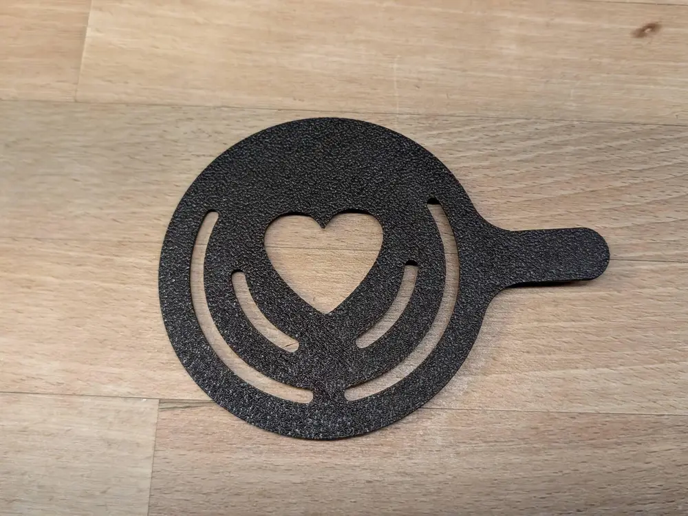 Coffee Latte Art Template - heart
