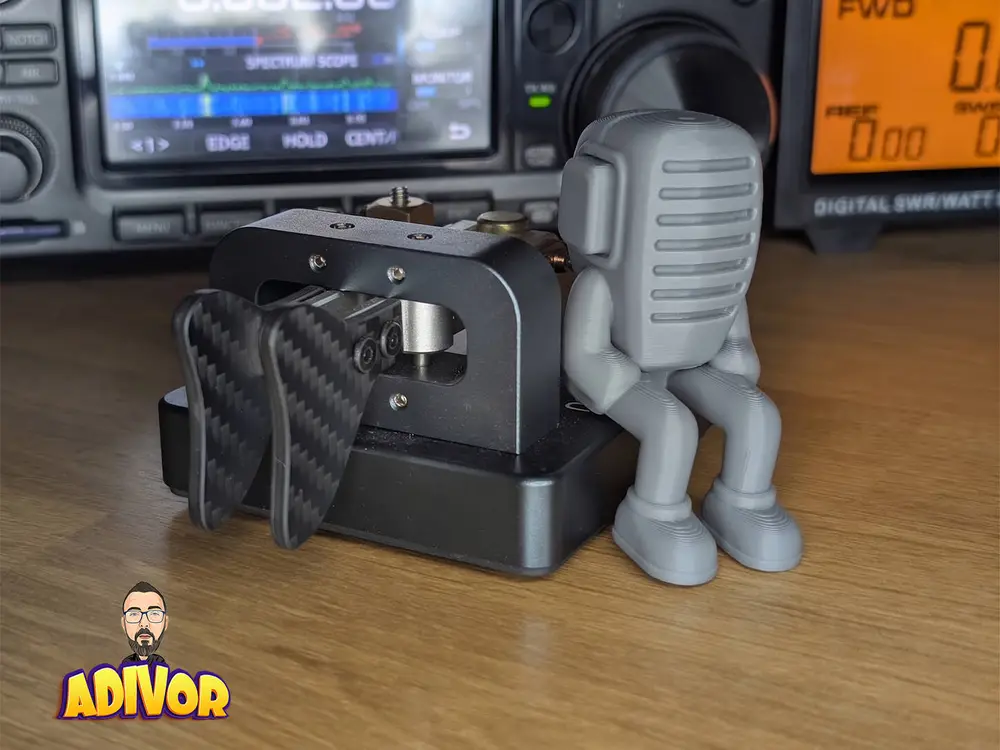 Mic Mascot – Sitting Radio Shack & Monitor Companion