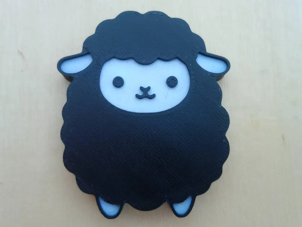 Black Sheep Cute Keychain