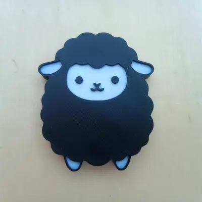 Black Sheep Cute Keychain