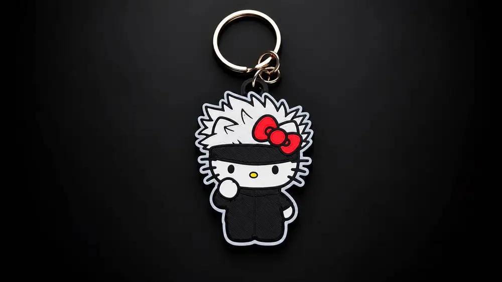 HELLO KITTY x GOJO SATORU! Portachiavi Anime
