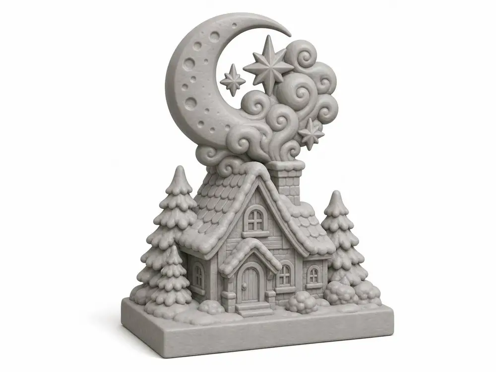Moonlit Midnight House