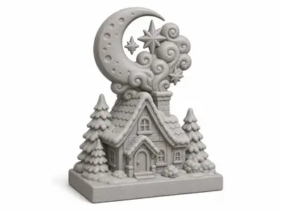 Moonlit Midnight House