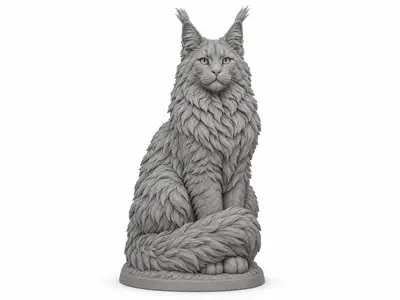 Maine Coon Seated