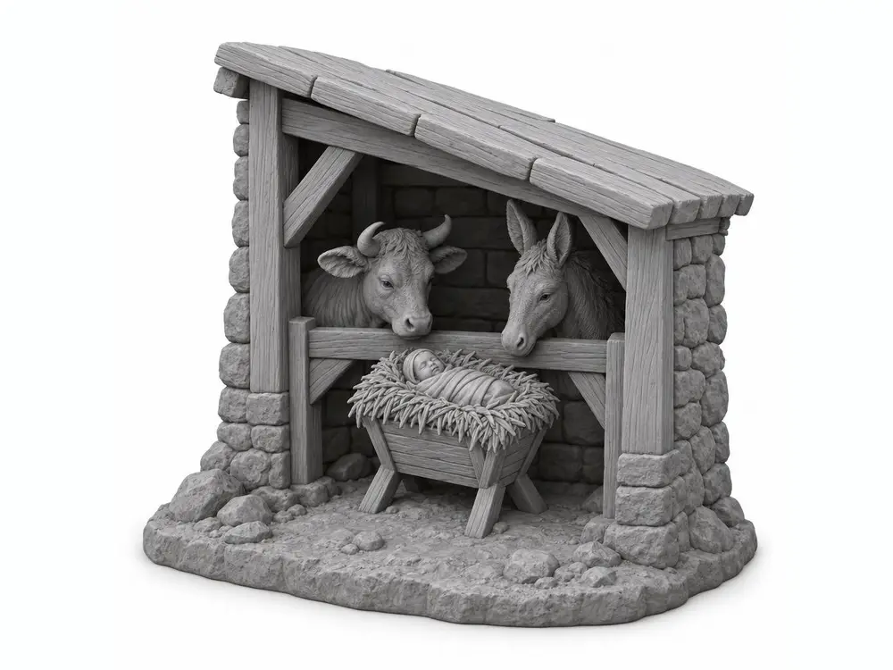 Stable Shelter - Nativity scene